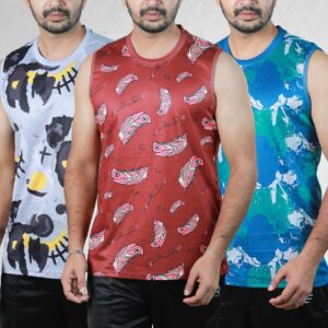 03 Pcs Sublimation Printed Tank Top-26494T.